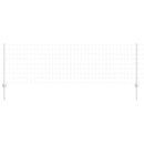 vidaXL Kerítés és Oszlop Ezüst 0,8 x 25 m Acél