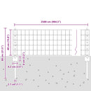 vidaXL Kerítés és Oszlop Ezüst 1 x 25 m Acél