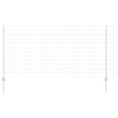 vidaXL Kerítés és Oszlop Ezüst 1,2 x 25 m Acél