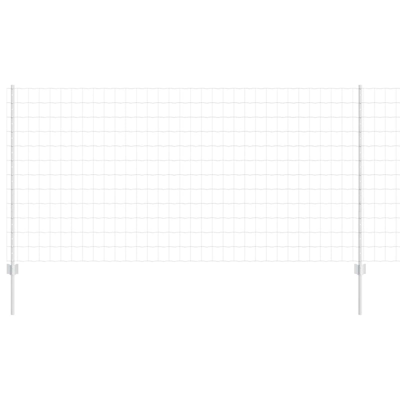 vidaXL Kerítés és Oszlop Ezüst 1,2 x 25 m Acél