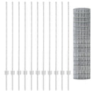 vidaXL Európai kerítés oszloppal 25 x 1,2 m Horganyzott Acél Ezüst