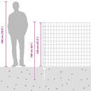 vidaXL Hegesztett Drótháló Kerítés 25 x 1,2 m (Sz x M)