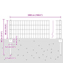 vidaXL Kerítés és Oszlop Ezüst 0,4 x 50 m Acél