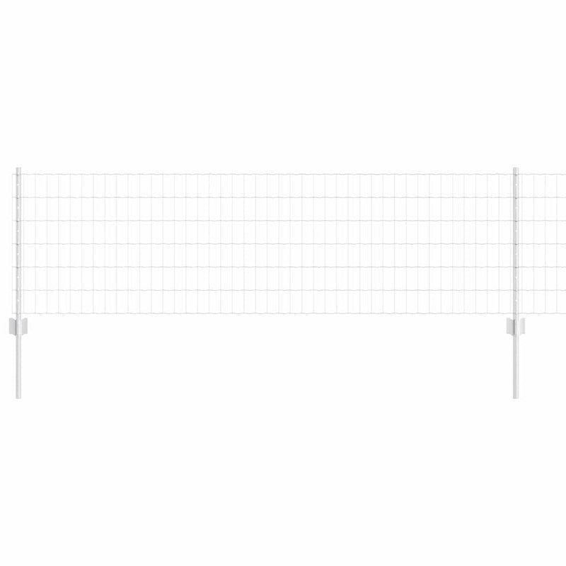 vidaXL Kerítés oszlopokkal Ezüst 0.6 x 50 m Acél