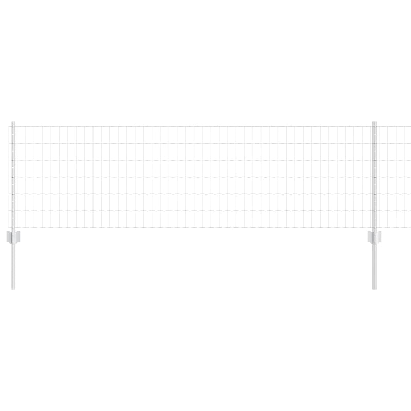 vidaXL Kerítés és Oszlop Ezüst 0,6 x 50 m Acél