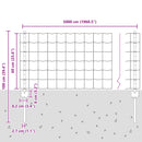 vidaXL Kerítés és Oszlop Ezüst 0,6 x 50 m Acél