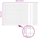 vidaXL Kerítés és Oszlop Ezüst 1,6 x 10 m Acél