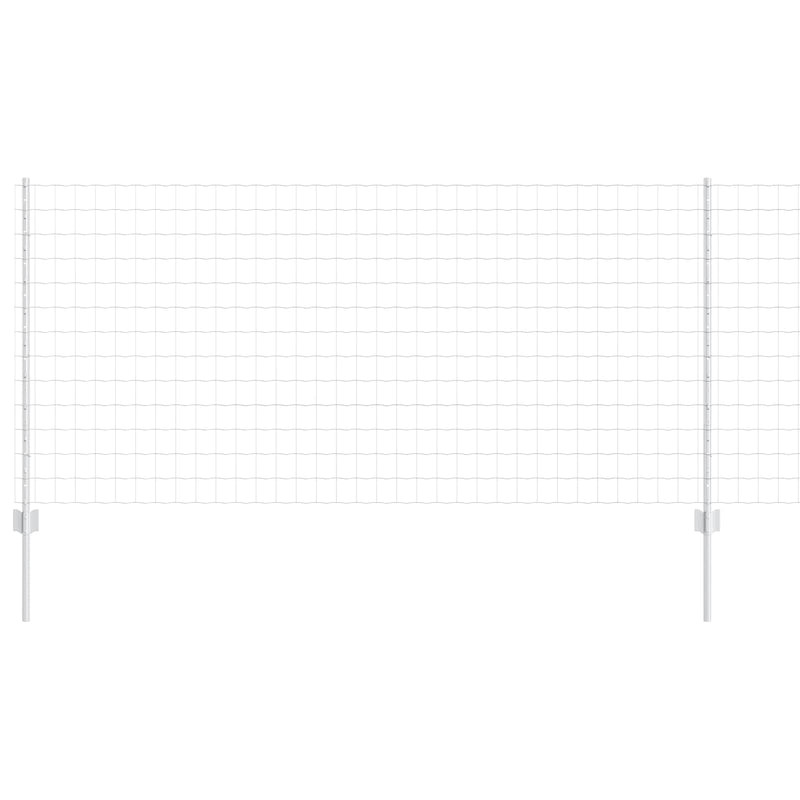 vidaXL Kerítés és Oszlop Ezüst 1 x 25 m Acél
