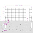 vidaXL Kerítés és Oszlop Ezüst 0,6 x 50 m Acél