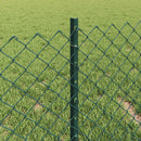 vidaXL Láncvég kerítés oszloppal 10 x 0,4 m (Sz x Mg)