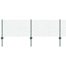 vidaXL Láncvég kerítés oszloppal 10 x 0,6 m (Sz x M)