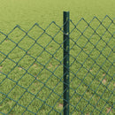 vidaXL Láncvég kerítés oszloppal 10 x 0,8 m (Sz x M)