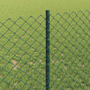 vidaXL Láncvég kerítés oszloppal 10 x 1 m (Sz x M) PVC-bevonatos acél