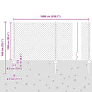vidaXL Kerítés és Oszlop Zöld 1 x 10 m Acél