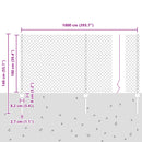 vidaXL Kerítés és Oszlop Zöld 1 x 10 m Acél