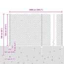 vidaXL Kerítés és Oszlop Zöld 1,2 x 10 m Acél