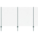 vidaXL Láncvég kerítés oszloppal 10 x 1,4 m (Sz x Ma)