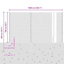 vidaXL Lánccelpes kerítés oszloppal 10 x 1,6 m PVC-bevonatos acél Zöld