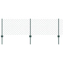 vidaXL Kerítés és Oszlop Zöld 0,6 x 10 m Acél