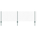 vidaXL Láncvég kerítés oszloppal 10 x 0,8 m (Sz x M)