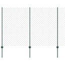 vidaXL Kerítés és Oszlop Zöld 1,6 x 10 m Acél