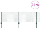 vidaXL Láncvég kerítés oszloppal 25 x 0,6 m (Sz x M)