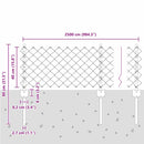 vidaXL Kerítés és Oszlop Zöld 0,4 x 25 m Acél