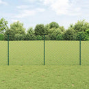vidaXL Láncvég kerítés oszloppal 25 x 1 m (Sz x M)