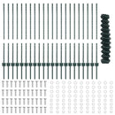 vidaXL Kerítés és Oszlop Zöld 1 x 25 m Acél