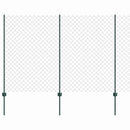 vidaXL Láncvég kerítés oszloppal 25 x 1,5 m (Sz x M)