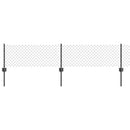 vidaXL Láncvég kerítés oszloppal 10 x 0,4 m (Sz x Mg)