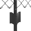 vidaXL Lánccelpes kerítés oszloppal 10 x 0,8 m PVC-bevonatos acél Háló