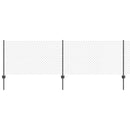vidaXL Láncvég kerítés oszloppal 10 x 0,8 m (Sz x M)