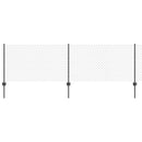 vidaXL Kerítés és Oszlop Szürke 0,8 x 10 m Acél