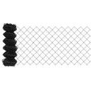 vidaXL Lánccelpes kerítés oszloppal 10 x 0,8 m PVC-bevonatos acél Háló