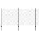 vidaXL Kerítés és Oszlop Szürke 1,2 x 10 m Acél