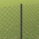 vidaXL Kerítés és Oszlop Szürke 1,4 x 10 m Acél