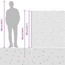 vidaXL Láncvég kerítés oszloppal 10 x 1,4 m (Sz x Ma)