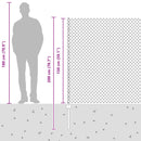 vidaXL Láncvég kerítés oszloppal 10 x 1,5 m (Sz x M)
