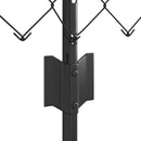 vidaXL Kerítés és Oszlop Szürke 0,4 x 10 m Acél