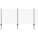 vidaXL Kerítés és Oszlop Szürke 1 x 10 m Acél