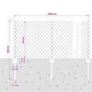vidaXL Láncvég kerítés oszloppal 25 x 0,6 m (Sz x M)