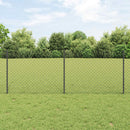 vidaXL Láncvég kerítés oszloppal 25 x 0,8 m (Sz x M)
