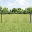 vidaXL Láncvég kerítés oszloppal 25 x 0,8 m (Sz x M)