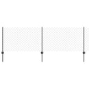 vidaXL Kerítés és Oszlop Szürke 0,8 x 25 m Acél