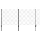 vidaXL Láncvég kerítés oszloppal 25 x 1 m (Sz x M)