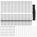 vidaXL Kerítés és Oszlop Szürke 1 x 25 m Acél