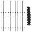 vidaXL Kerítés és Oszlop Szürke 1 x 25 m Acél