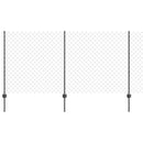 vidaXL Kerítés és Oszlop Szürke 1,2 x 25 m Acél