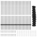 vidaXL Kerítés és Oszlop Szürke 1,2 x 25 m Acél